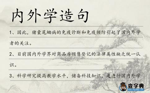 內(nèi)外學(xué)造句