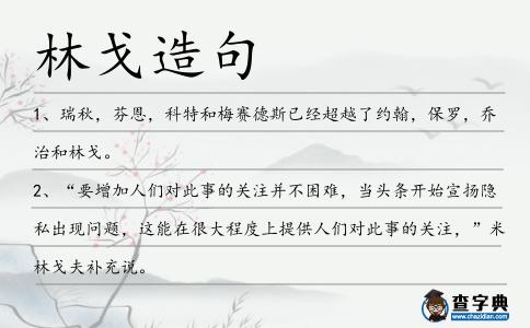 林戈造句