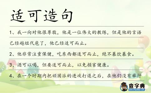 適可造句
