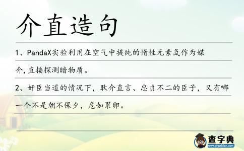 介直造句
