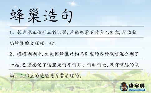 蜂巢造句