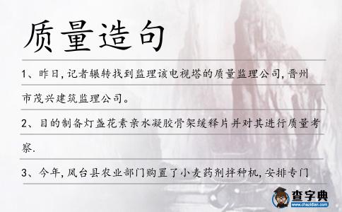 質量造句