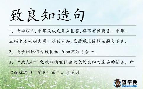 致良知造句