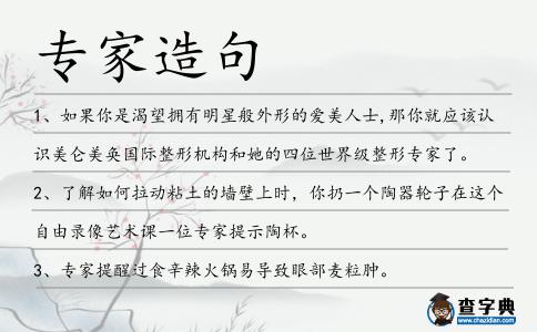 專家造句