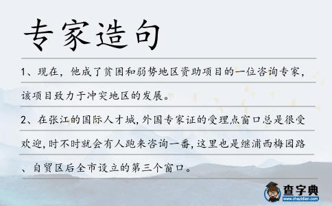 專家造句