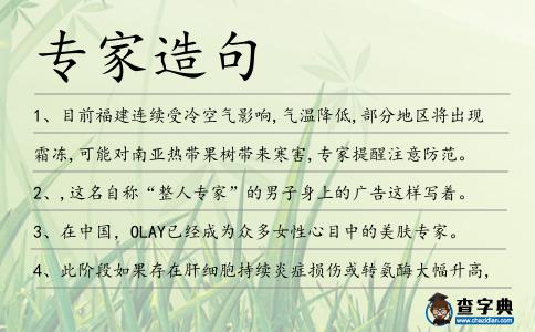 專(zhuān)家造句
