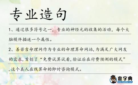 專業造句