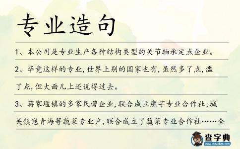 專業造句