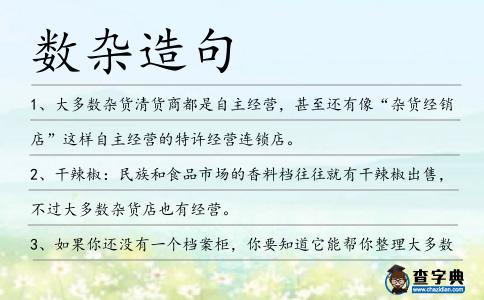 數雜造句