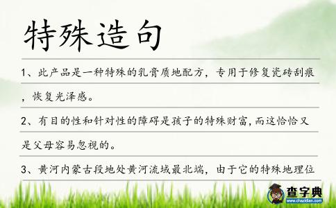 特殊造句