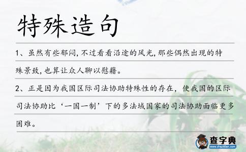 特殊造句