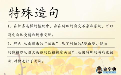 特殊造句