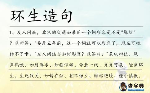 環生造句