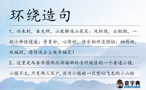 環繞造句