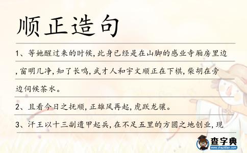 順正造句