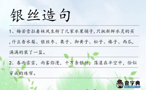 銀絲造句