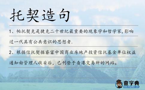 托契造句