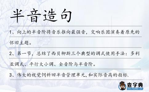 半音造句