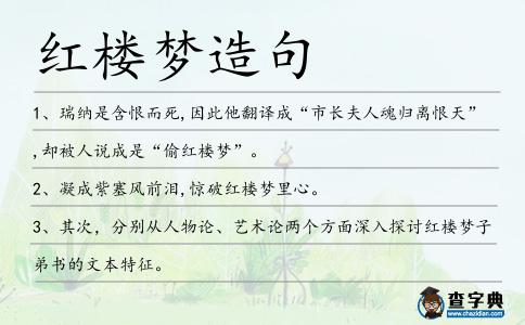 紅樓夢造句