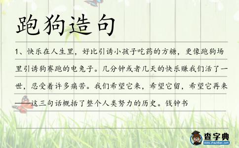 跑狗造句