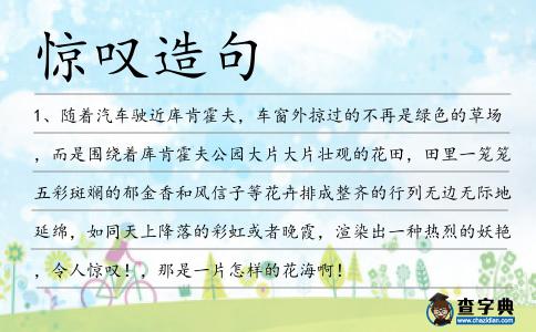 驚嘆造句