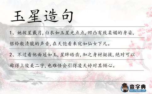 玉星造句