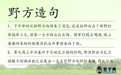 野方造句