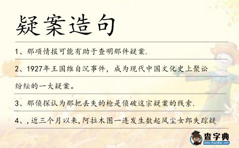 疑案造句