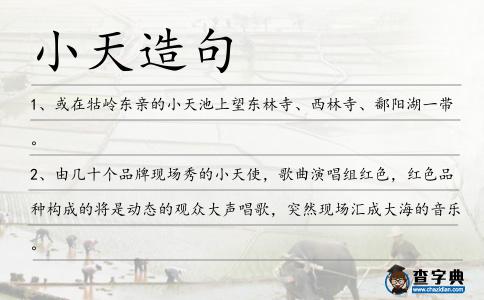 小天造句