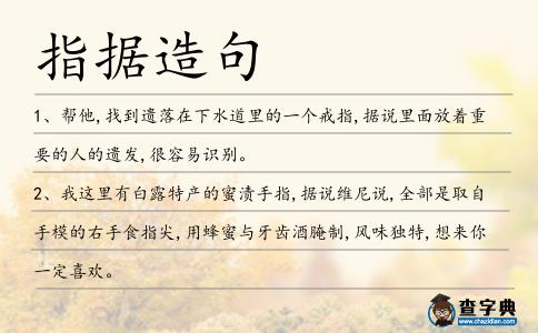 指據(jù)造句