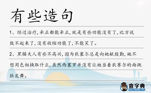 有些造句