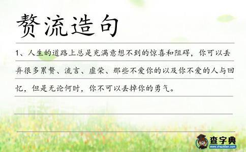 贅流造句