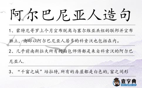 阿爾巴尼亞人造句
