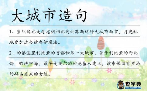 大城市造句