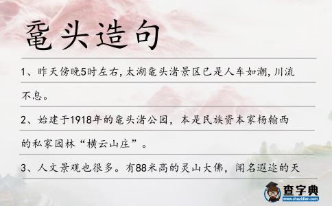 黿頭造句
