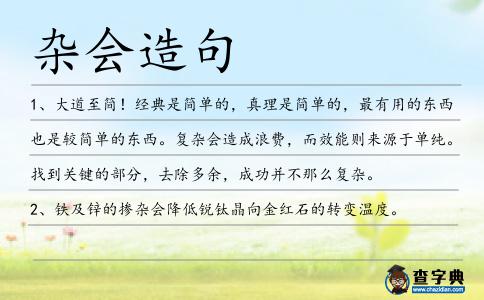 雜會(huì)造句