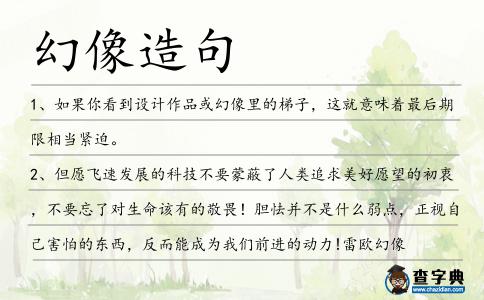 幻像造句