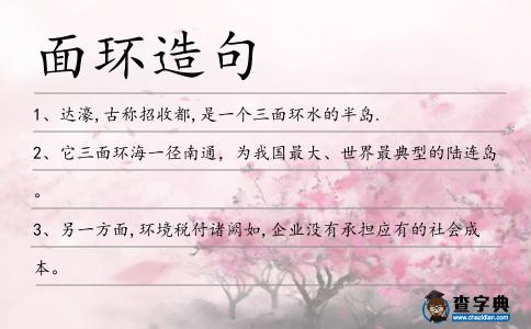 面環(huán)造句