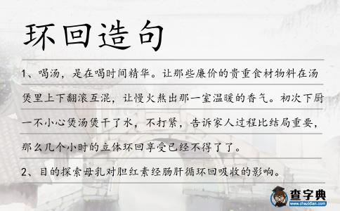 環回造句