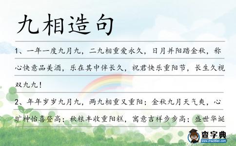 九相造句