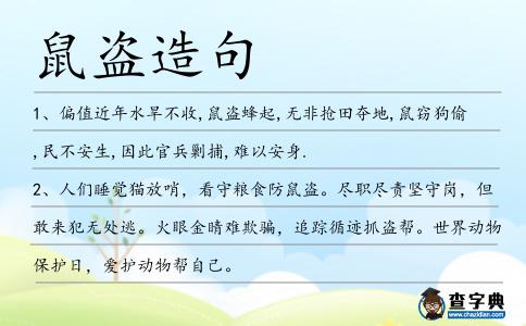 鼠盜造句