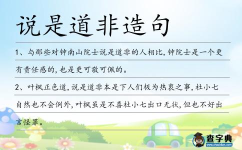 說是道非造句