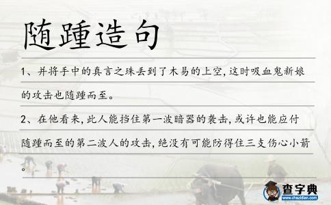 隨踵造句
