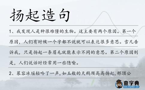 揚(yáng)起造句