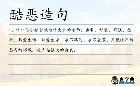 酷惡造句