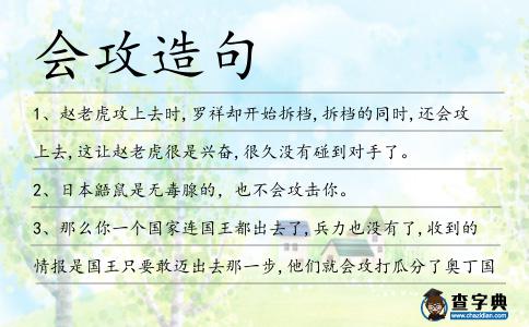 會(huì)攻造句