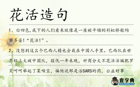 花活造句
