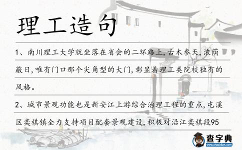 理工造句