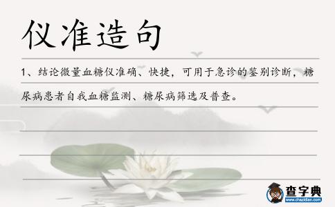 儀準造句
