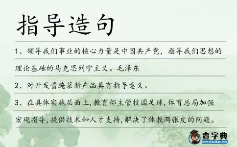 指導造句